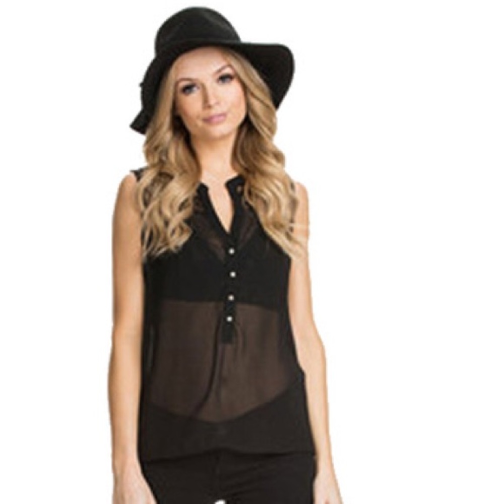 Black Business Casual Work Top NWOT